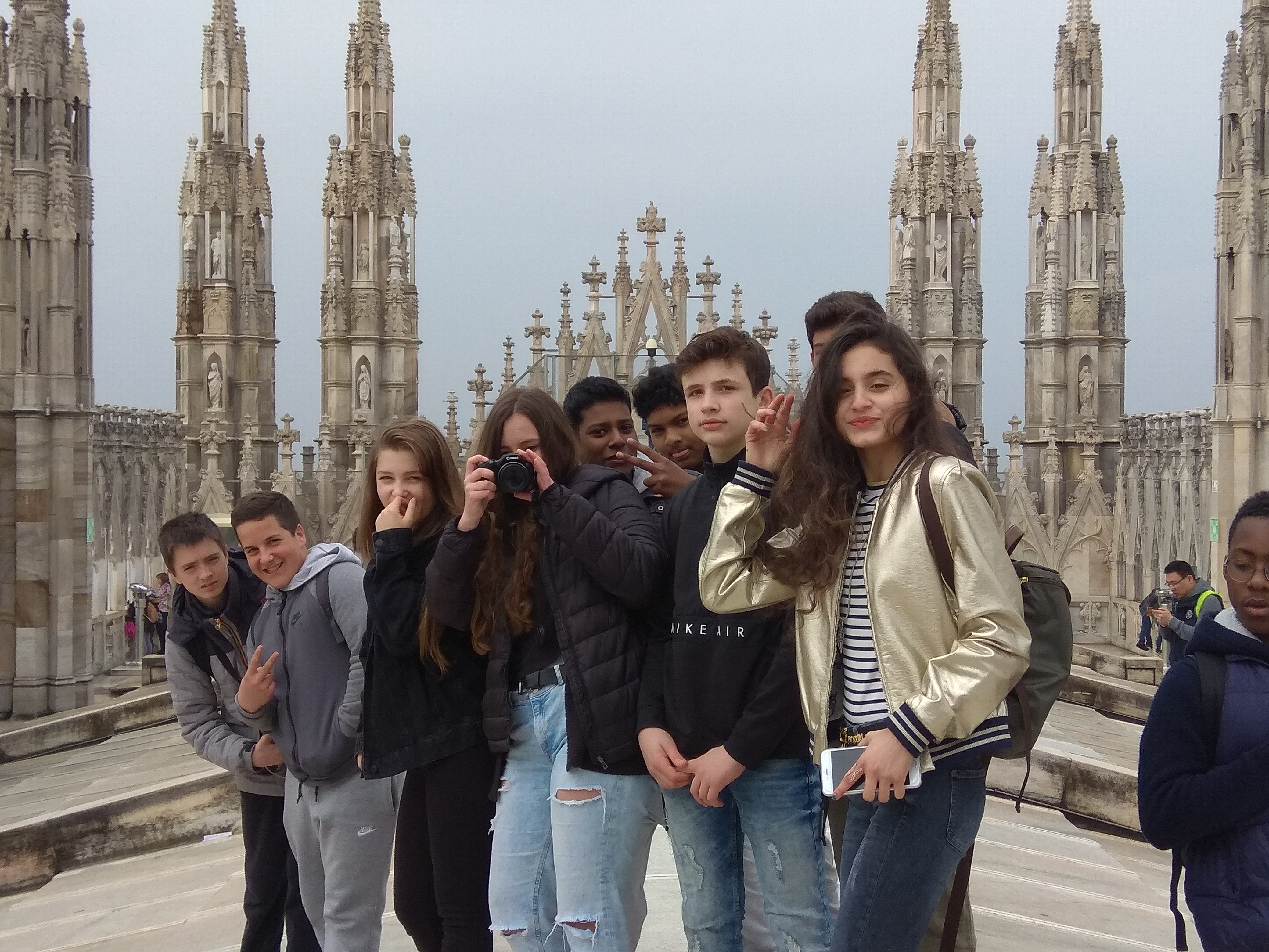 sur les toits de la cathédrale de Milan